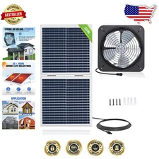 High-Power 25W Attic Vent Fan 30W Solar Panel Pure Copper Motor Easy Install