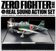 MITSUBISHI A6M5 ZERO FIGHTER ZEKE MODEL REAL SOUND ACTION SET 1:32-TAMIYA 60311