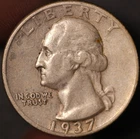 1937  WASHINGTON QUARTER | FRESH FROM AN ORIGINAL COLLECTION | LOT BB-755