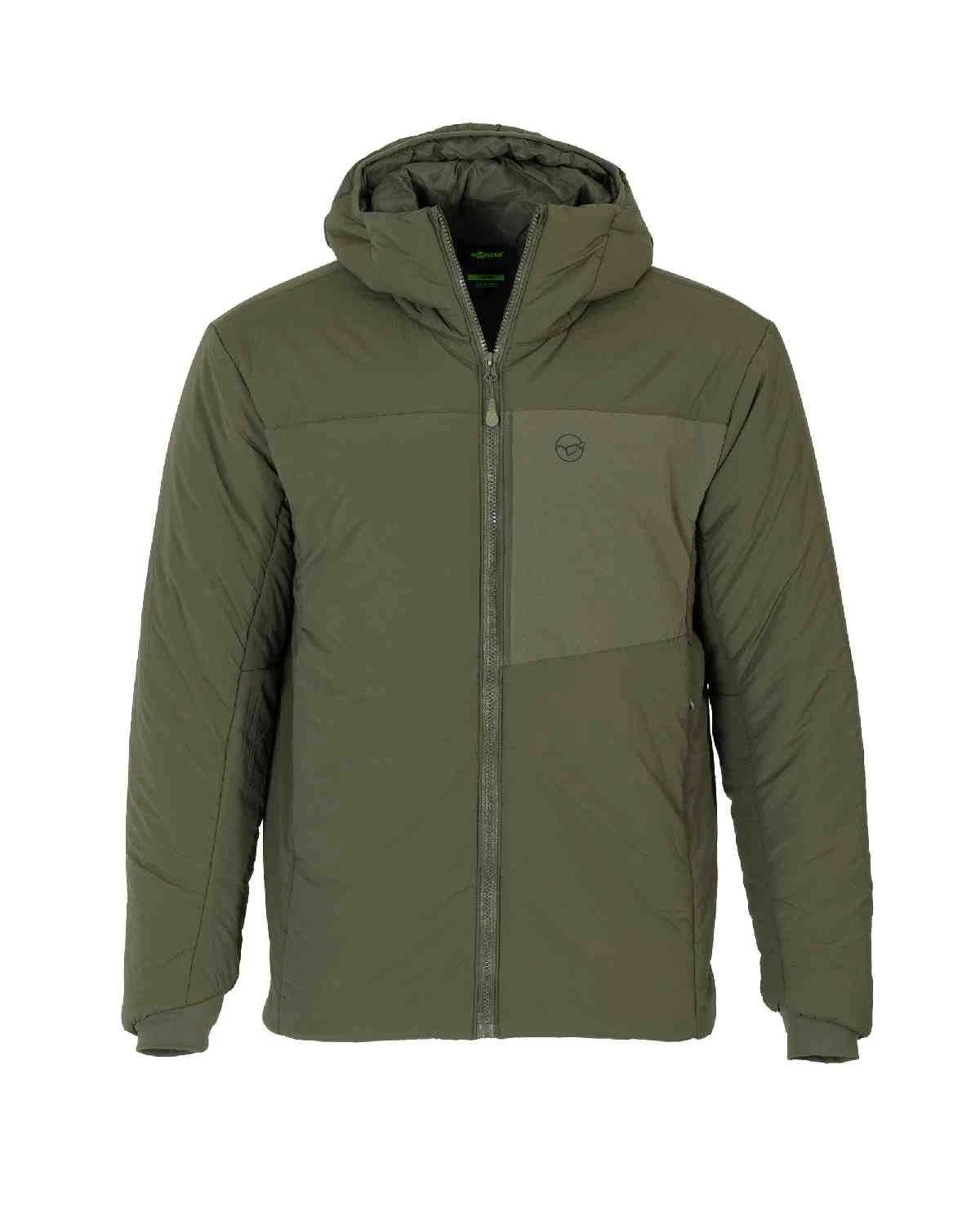 Korda Insulated Hooded Jacket - Dark Olive | All Sizes | Fishing Jacket