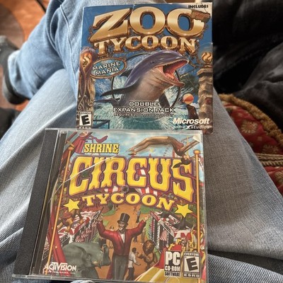 Zoo Tycoon Marine Mania Double Expansion Pack & Shrine Circus Tycoon CD ROM