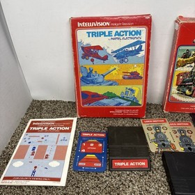 Intellivision Game Lot Tested Lot Of 6 Games Tested
