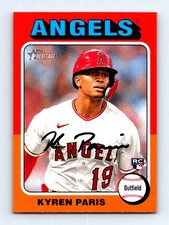 #447 2024 Topps Heritage  Kyren Paris RC Los Angeles Angels