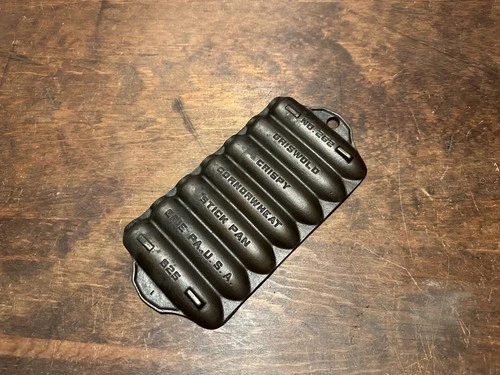 Vintage 1930s Griswold 262 265 Cast Iron Crispy Cornorwheat Stick Pan Erie