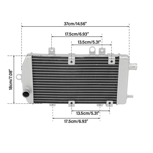 Radiator Cooler Cooling Fit For Kawasaki Vulcan 900 Classic LT 2006-2025 2022 21 - Picture 5 of 9