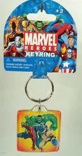 2006 Marvel Heroes Spider-Man, Hulk, Wolverine Keychain Key Ring