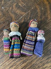 Worry Dolls From Guatemala, 4 Female Figures