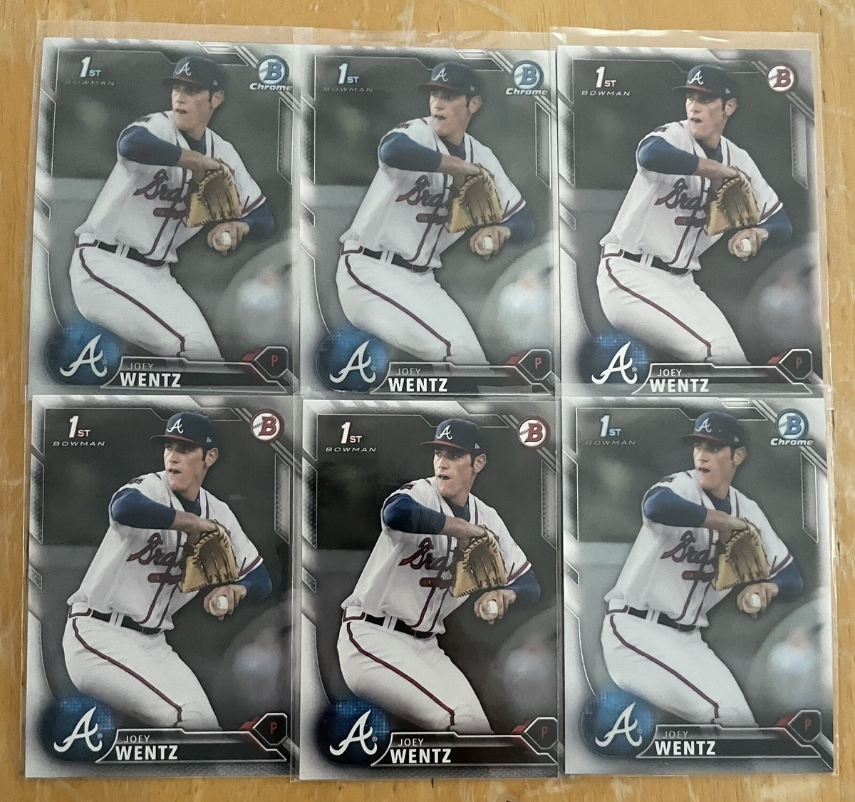 2016 Bowman Chrome #BCP113 Joey Wentz — front