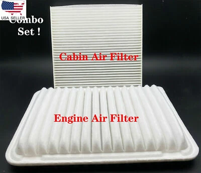 CABIN & AIR FILTER COMBO FOR TOYOTA CAMRY 2.5L 2.4L ENGINE 2007-2017 17801-0H050 - Image 1 of 4