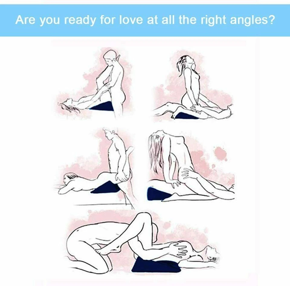 Sex Pillow Triangle Wedge Cushion Position BDSM Bondage Adult Couple Sex Toys - Image 2 of 4