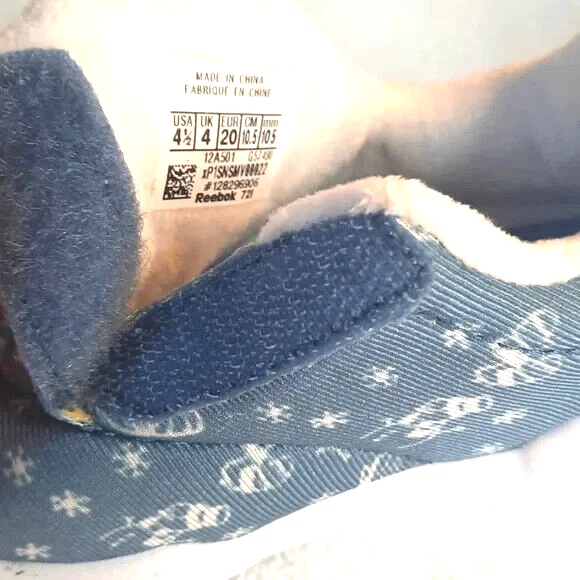 Zapatillas deportivas Reebok clásicas para niños pequeños Club sin cordones IV de moda talla 4,5 azules G57490 Foto 4 de 4