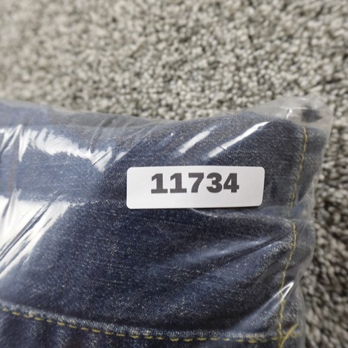 VTG Calvin Klein Jeans Mens 38X36 Dark Blue Denim Loose Wide Leg Baggy Skate Y2K - Picture 15 of 15