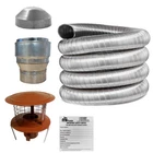 6 Flexible Flue Liner Kit 316 Grade 6 Inch 150mm Chimney Flue Liner Stoves