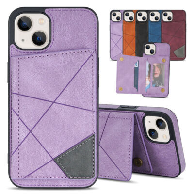 Leather Card Slot Wallet Phone Case For iPhone 11 12 13 Pro Max XR XS 7 8 SE