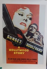 1950 Sunset Boulevard Reprint Single Sided 27x38 Movie Poster Gloria Swanson