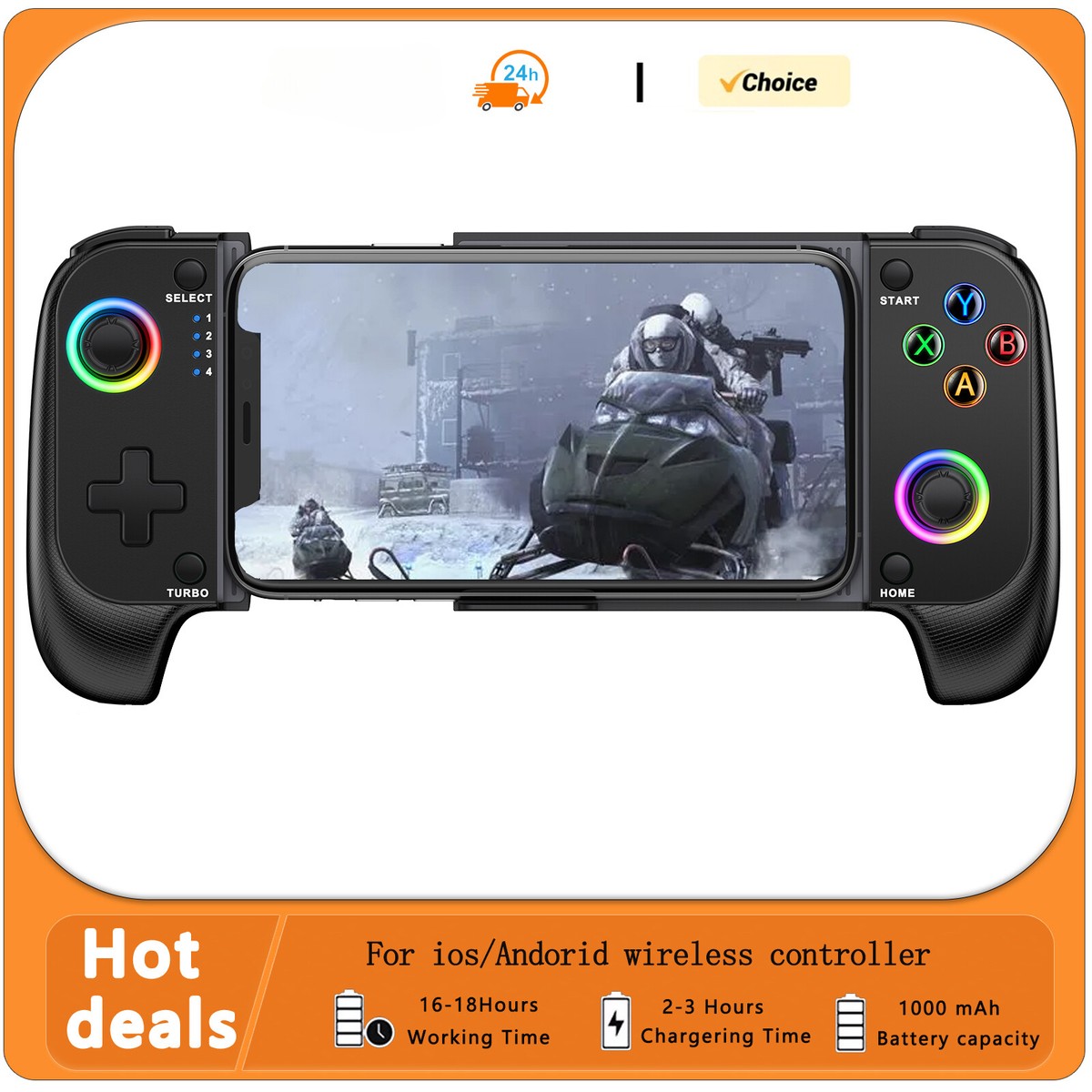 Wireless Phone Controller for iPhone/Android,Mobile Gaming