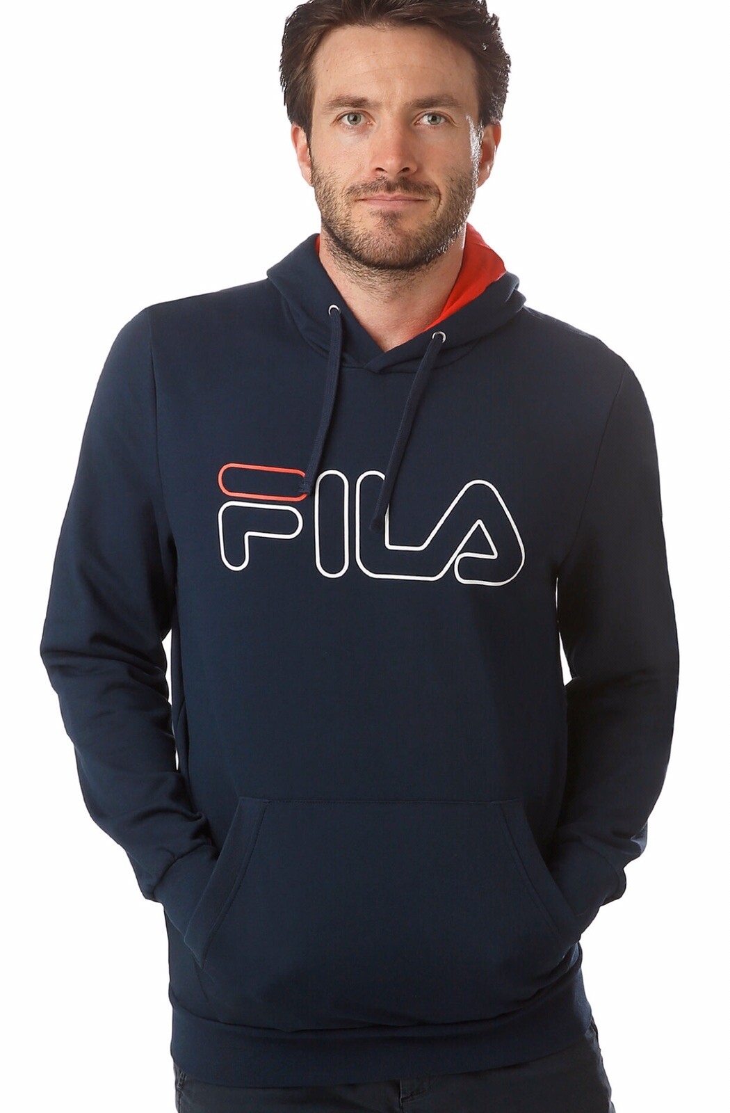 Felpa con cappuccio uomo Fila originale Sweathoody William nuova con etichetta taglia L