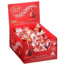 Lindt LINDOR Milk Chocolate Truffles, Milk Chocolate Candy 25.4 oz., 60 Count