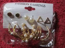 FASHION EARRINGS WHOLESALE LOT OF 36 NEW HOOP  STUD  PIERCED ERS LOT JN 375