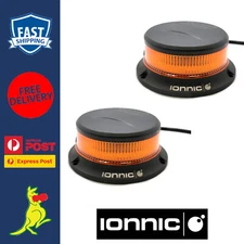 Ionnic LED Beacon Amber Low Profile Alloy Body Waterproof Class 1 LED Beacon x 2