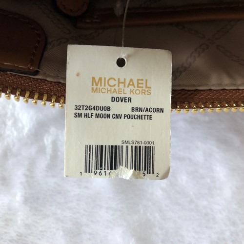 Michael Kors Dover Small Half Moon Pouchett, NWT - Picture 9 of 10