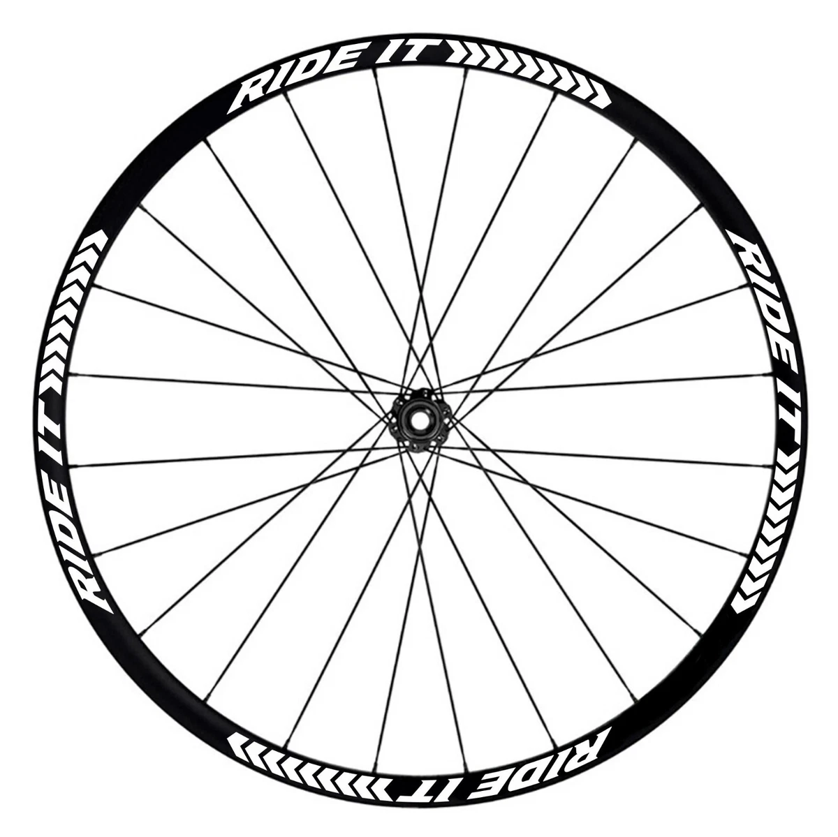Set 12 Adesivi Riflettenti Per Cerchi Bici – Forma Freccia, Alta Visibilità (Luxshield BK-UNI-RA-12-S)