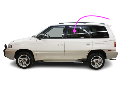 1996-1998 Mazda MPV Mini Van Driver Side Rear Left Door Window  