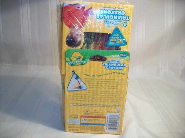 2007 Crayola 8ct Beginnings Washable Triangular Large Crayons for sale