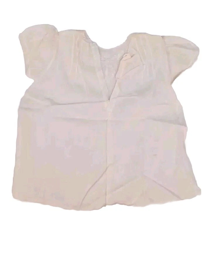 Vestido Bebé Infantil Blanco Batista Filipinas Hecho a Mano Bordado Pintucked Foto 4 de 4
