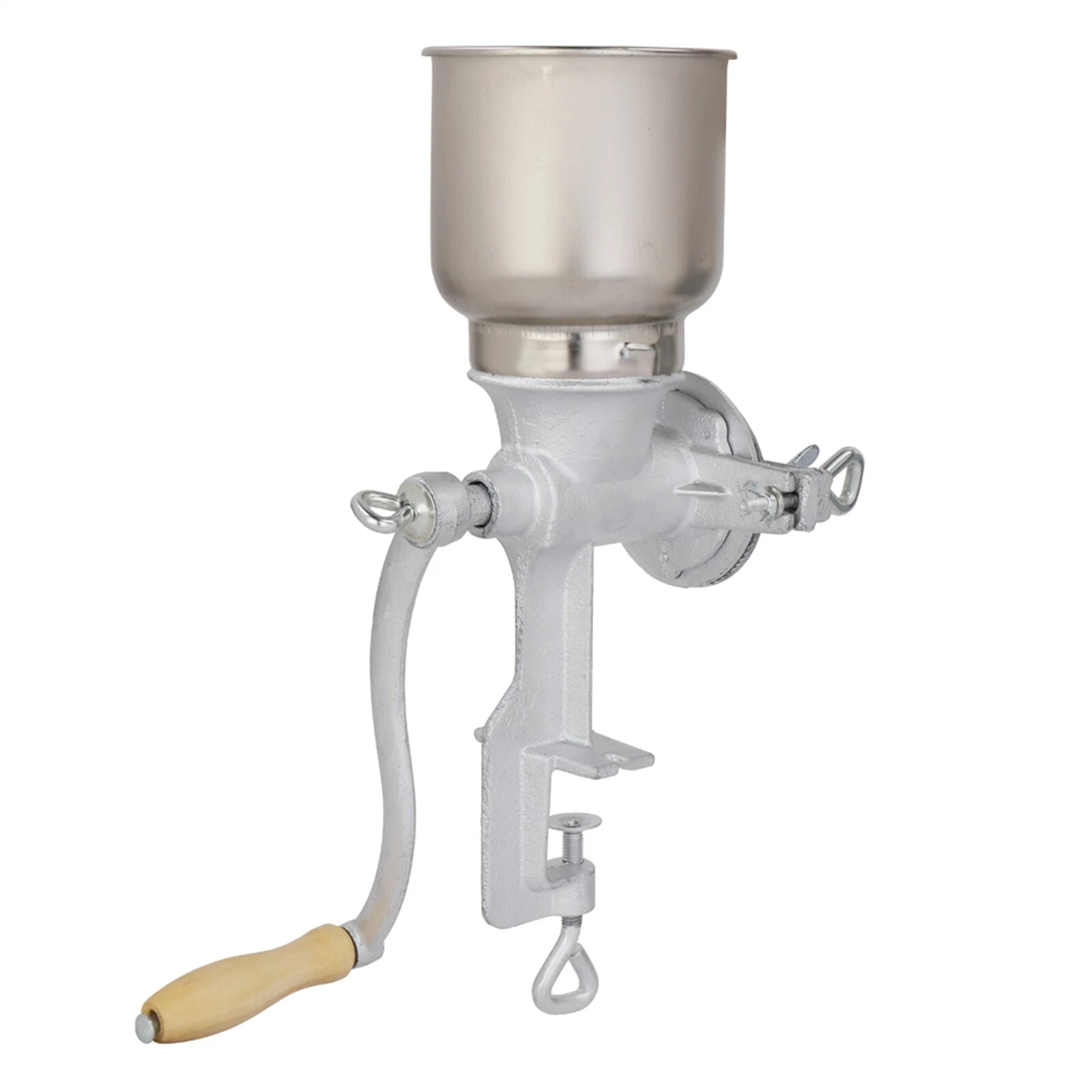 Hand Crank Grain Mill with Big Hopper Manual Corn Grinder for Grinding Nut Spice