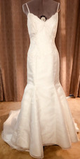 Stunning Bride 2 Be Wedding Dress 16639 Off White Mermaid Size 8 Sleeveless
