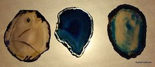 Agate Slices 3 Natural Geode Mineral Stone Coaster Sun Catcher Display Cool 70 R