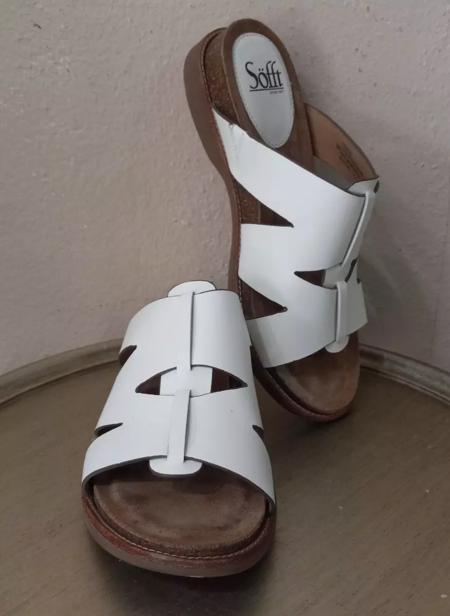 Sofft white sandals hotsell