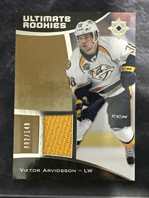 2015-16 Ultimate Collection Silver 67 Viktor Arvidsson Nashville Predators