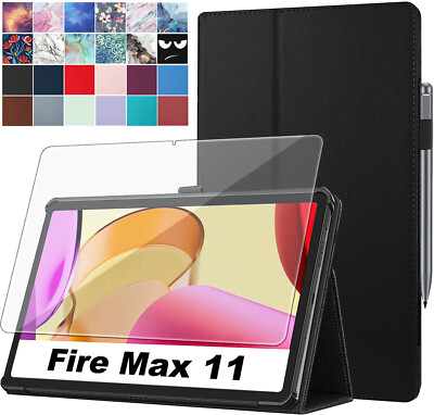Schutzhülle + 9H Härtglas für Amazon Fire Max 11 (2023-13. Gen) Stand Case -2