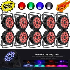10PCS UKING 200W Stage Lighting RGBW 18LED PAR DMX512 DJ Disco Party Show Light