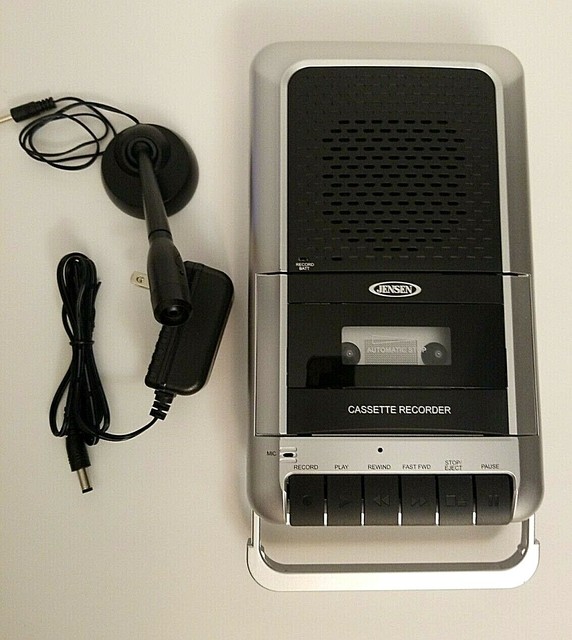 Jensen MCR100 Cassette Player & Recorder Silver/Black for sale