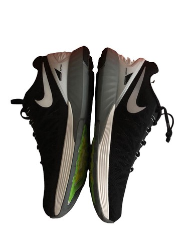 NEW Women's Nike Lunarglide 6 Black White PR Platinum-CL GRY 654434-001 Size 12 - Picture 6 of 7