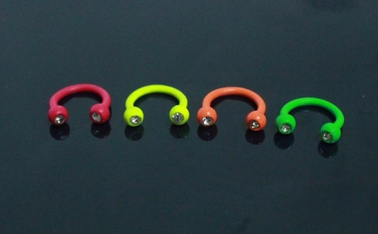 Plastic helix shop earring