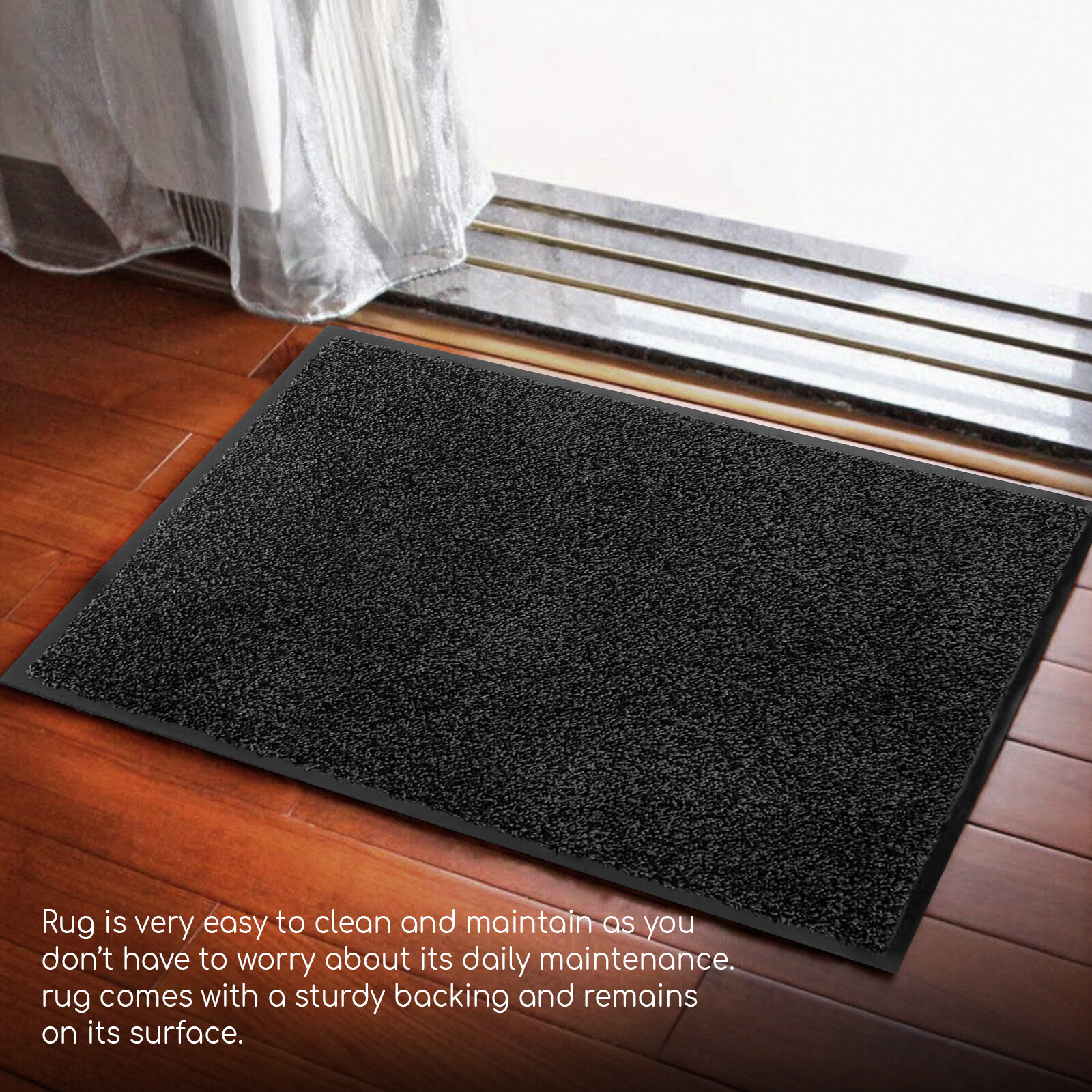 Large Heavy Duty Rug Dirt Trapper NonSlip Rubber Back Door Mat Kitchen