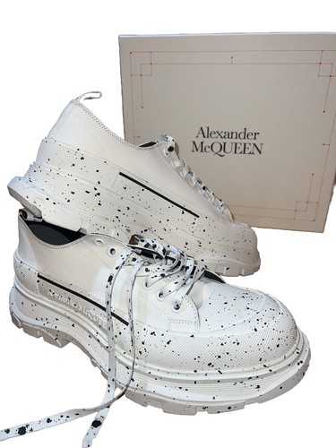 Alexander McQueen Tread Slick gesprenkelte Sneakers neu mit Etikett Einzelhandel 720 $ Größe 49 US 16 2HOT