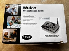 Wuloo Wireless Intercom System Hands-Free Two-Way Audio 1 Mile Range - S600-P2
