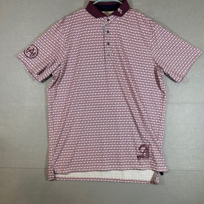 GREYSON Shirt Men's Xl Tour Players Club Golf Polo Short Sleeve Red White