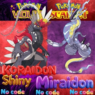 SHINY KORAIDON & MIRAIDON 2025 GAMESTOP Untouched Pokémon Scarlet & Violet