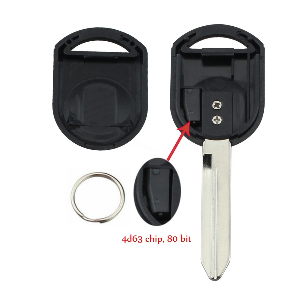 Lote 10 Transpondedor Llave astillada de encendido de repuesto en blanco para Ford H84-PT 80 bits Foto 2 de 4