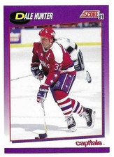 DALE HUNTER 1991-92 SCORE CARD NM-MT CONDITION