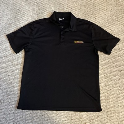 Sterling & Marx Warrior Custom Golf Polyester Stay Cool Black Polo Men s Large 