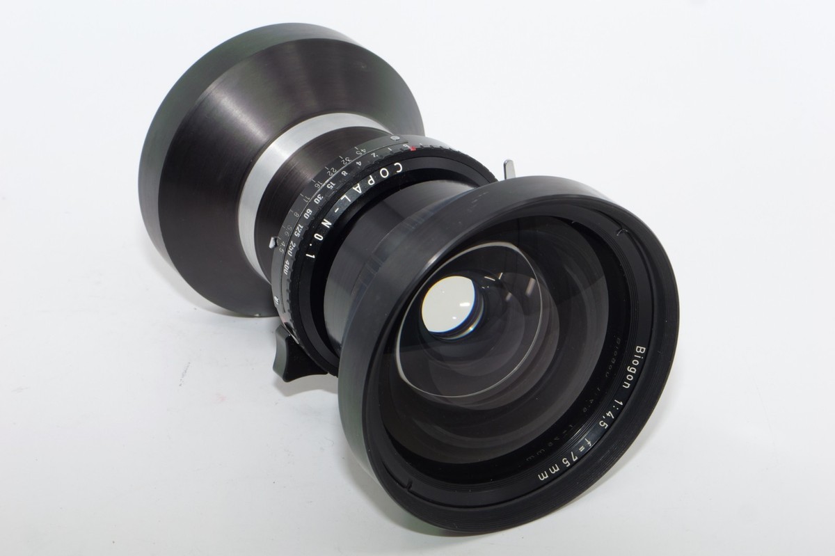 Zeiss Biogon 75mm f4.5 Wide Angle Large Format Lens. Copal #1