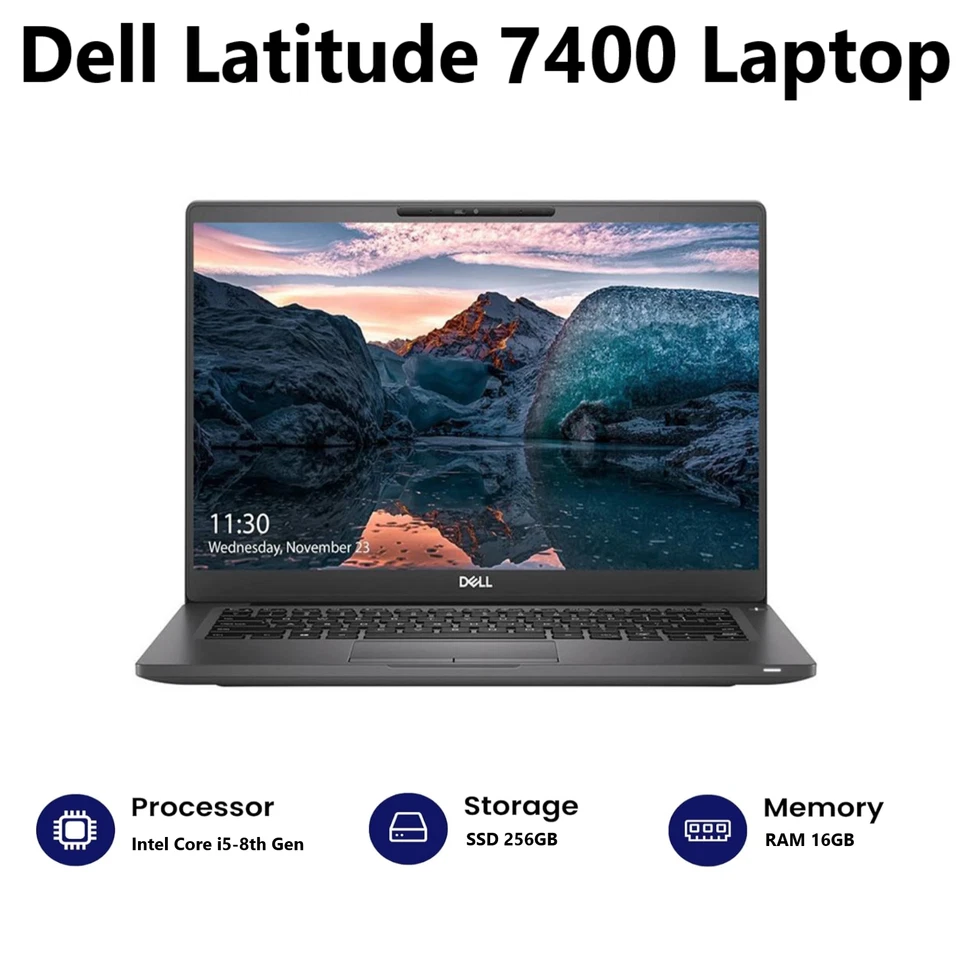 Dell Latitude 7400 · i5-8265U · 16GB · 256GB, photo 2 of 5