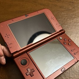 "New" Nintendo 3DS XL TOP IPS - Red Console 4GB W/ Charger Tested Works